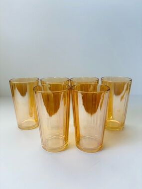 Set of 6 Jeanette Marigold barware glasses